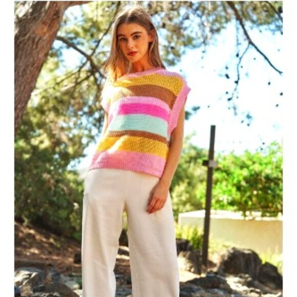 Davi & Dani🆕Stripe Pullover - Picture 6 of 8